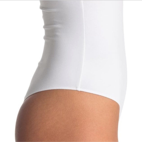 ATM White Cami Bodysuit Pima Cotton Size Medium - Picture 2 of 12